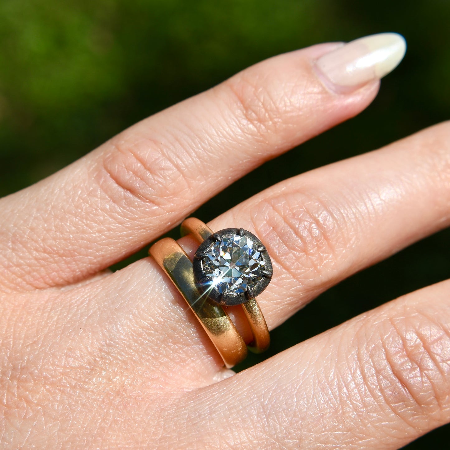 Antique wedding band, inscribed December 7, 1875