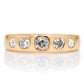 (80/100) Bespoke for R - 1.07 ct old mine cut diamond five stone band ring