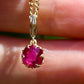0.93 ct ruby tulip pendant