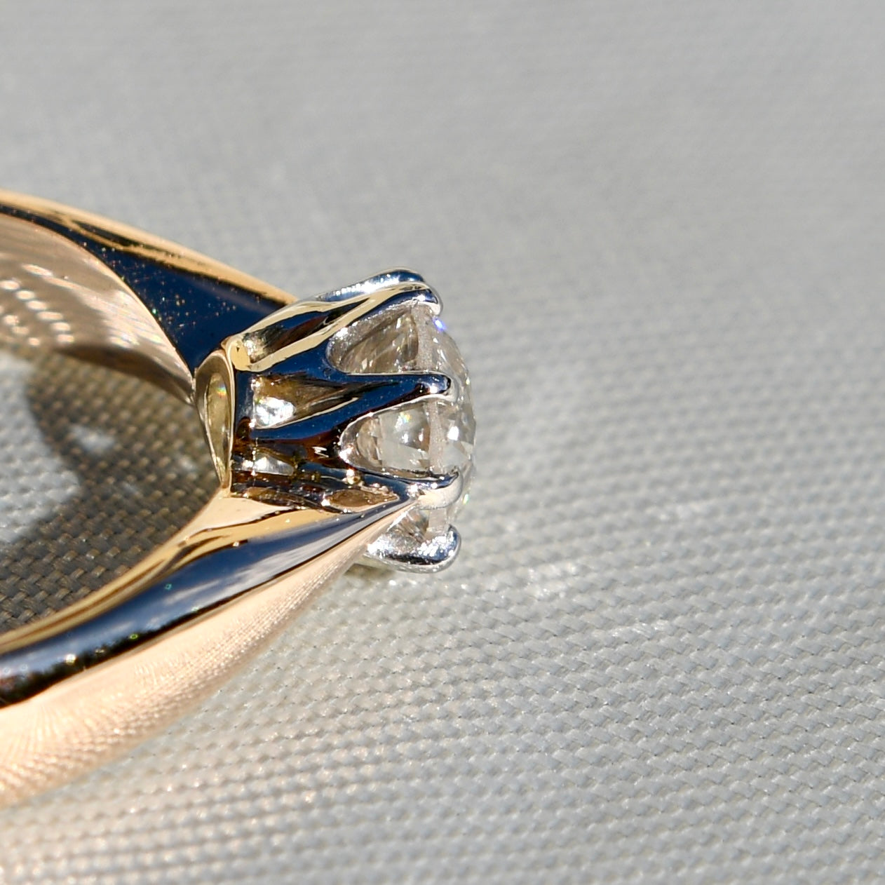 Antique 0.60 ct old European cut diamond solitaire engagement ring