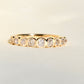 0.67 ct peruzzi cut diamond nine stone band ring