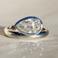 1.11 ct pear cut diamond solitaire ring