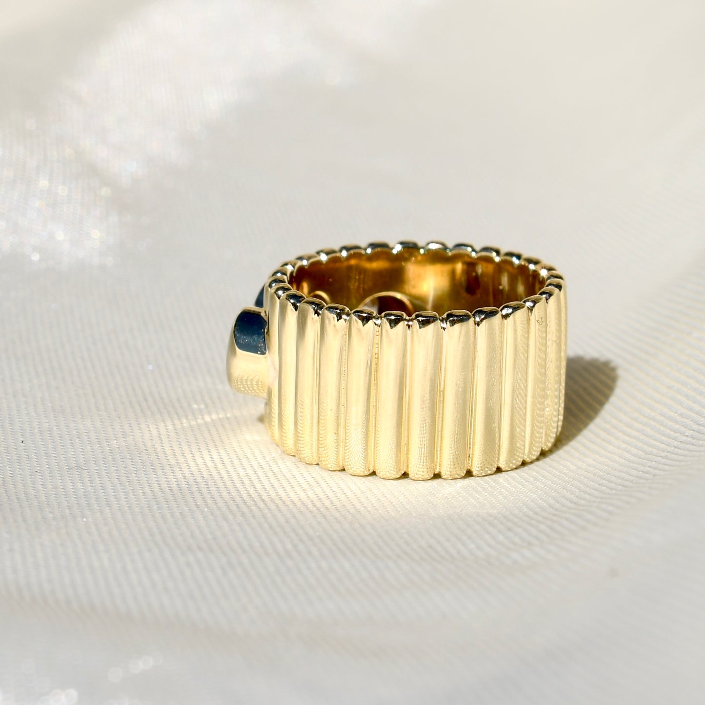 Vintage 1.22 ct elongated old mine and old European cut diamond band ring