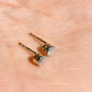 0.34 ct old European cut diamond stud earrings