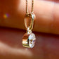 0.48 ct transitional cut diamond pendant