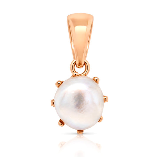Natural saltwater pearl pendant
