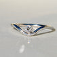 0.10 ct old European cut diamond wave ring