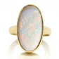 Vintage 3.14 ct opal solitaire ring