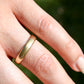 Antique wedding band, inscribed December 7, 1875