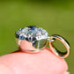 0.80 ct rose cut diamond cluster pendant