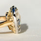 3.12 ct heart rose cut diamond solitaire ring