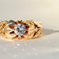 Antique Art Nouveau 0.48 ct old European cut diamond band ring