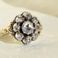 Antique 0.74 ct rose cut diamond cluster ring