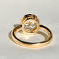 2.62 ct old European cut diamond solitaire ring