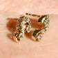 1.46 ct old mine cut diamond swirl stud earrings