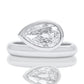 1.11 ct pear cut diamond solitaire ring