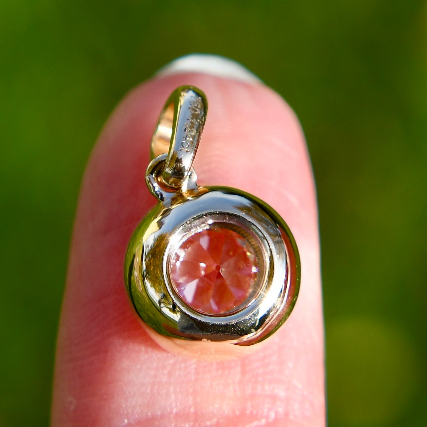 1.24 ct old European cut diamond pendant