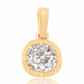 0.71 ct old mine cut diamond pendant