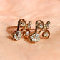 0.60 ct old mine cut diamond stud earrings