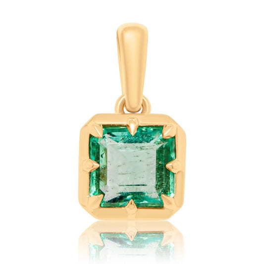 0.97 ct Colombian emerald pendant