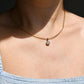 1.28 ct old mine cut diamond tulip pendant