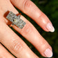 Antique 0.88 ct old European cut diamond cluster ring
