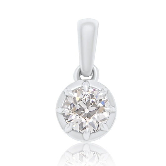 0.40 ct old European cut diamond pendant