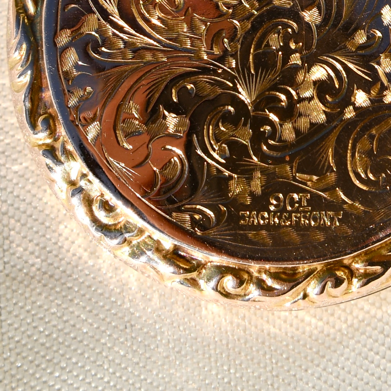 Antique Victorian engraved locket