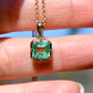 0.97 ct Colombian emerald pendant