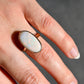 Vintage 3.14 ct opal solitaire ring