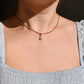 Natural saltwater pearl and diamond tulip pendant
