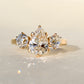 Installment 2/10 - 1.19ct pear and old European cut diamond ring