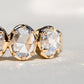 1.30 ct rose cut diamond four stone band ring