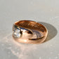 0.30 ct old European cut diamond snake ring
