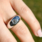Installment 6/7 - Vintage 0.85 ct old European cut diamond band ring