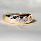 Vintage 0.38 ct old European cut diamond band ring