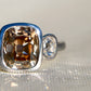 1.50 ct old mine cut diamond three stone ring