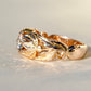 Antique Art Nouveau 0.48 ct old European cut diamond band ring