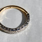 Antique 0.36 ct half hoop diamond band ring