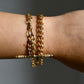 Installment 3/10 - Antique 14k yellow gold watch chain/ bracelet, 13.5"
