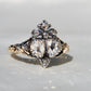 Installment 1/9 - Antique Georgian rose cut diamond double heart ring, 18th century