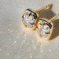 1.37 ct old mine cut diamond studs