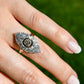 Installment 2/6 - Antique 1.75 ct old mine cut diamond navette ring