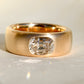 20/ 100 - Bespoke 1.67 ct old mine cut diamond band ring in 18k yellow gold