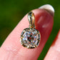 1.17 ct old mine cut diamond pendant