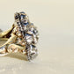 Antique 0.74 ct rose cut diamond cluster ring