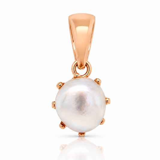 Natural saltwater pearl pendant
