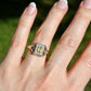 Antique Victorian citrine and seed pearl ring