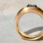 1.67 ct elongated old mine cut diamond band ring