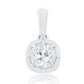 0.72 ct old mine cut diamond pendant